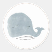 Boho schattige walvis label (Voorkant)