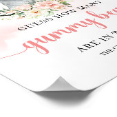 Boho Schattigee baby olifant Raad hoeveel gummy Be Poster (Hoek)