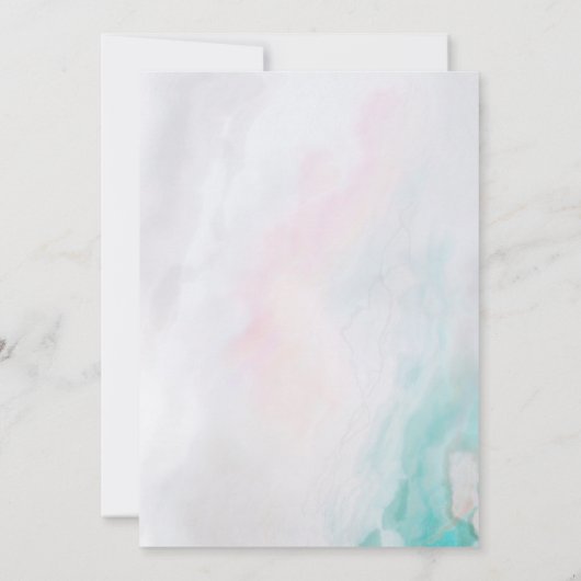 Boho schedel met bloemenboeket bruiloft save the date (Achterkant)