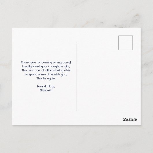 Boho Schedel met Vlinders en Bloemen Dank Je Briefkaart (Achterkant)