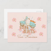 Boho Scooter Going Plaatsen Briefkaart (Voorkant / Achterkant)