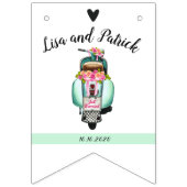 Boho scooter mariage drapeaux de bottes (Premier drapeau)