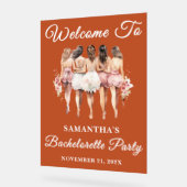 Boho Script Fall Bacheloro Party Bienvenue (Angle)