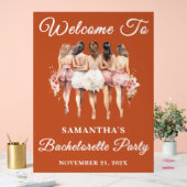 Boho Script Fall Bacheloro Party Bienvenue (Mariage)