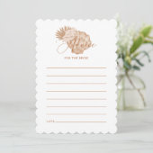 Boho Seashell advies voor de bruid spel Kaart (Staand voorkant)