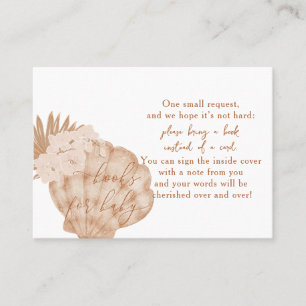 Boho Seashell Baby showers Livres Pour Cartes Bébé