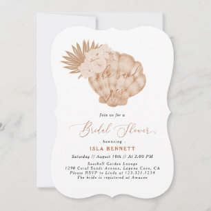 Boho Seashell bruidsdouche uitnodiging