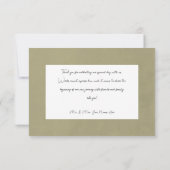 Boho séché Floral Carte de remerciements de la tai (Dos)