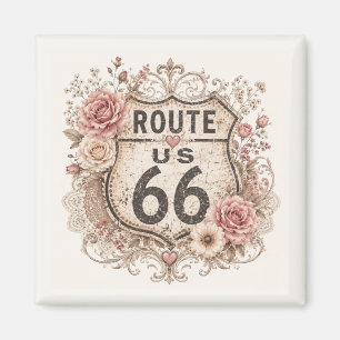 Boho Shabby Chic Mother Road Aandenken Magneet