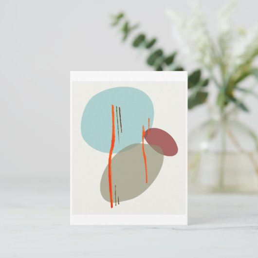 Boho Shapes Briefkaart (Staand voorkant)