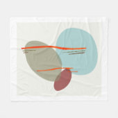 Boho Shapes Fleece Deken (Voorkant (Horizontaal))