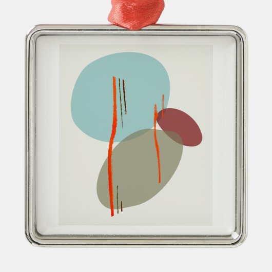 Boho Shapes Metalen Ornament (Voorkant)