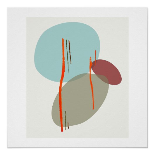 Boho Shapes Perfect Poster (Voorkant)