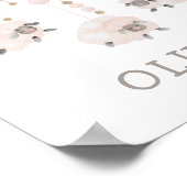 Boho Sheep Mobile | Soft Neutral Nursery Art Poster (Hoek)