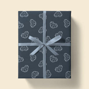 Boho Simple Auto's Voertuig Modern Schattig Jongen Cadeaupapier
