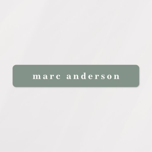 Boho simple couleur étanche Nom Étiquettes (Design 2)