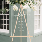 Boho Simple Moderne Blanc Clair Mariage Accueil