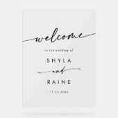 Boho Simple Moderne Clair Mariage Acrylique Accuei (Recto)