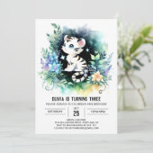 Boho Simple Tiger Verjaardag Kaart (Staand voorkant)