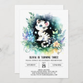 Boho Simple Tiger Verjaardag Kaart (Voorkant / Achterkant)