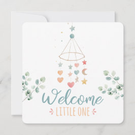 Boho Simplicity Welkom bij Little One Baby Aankondiging