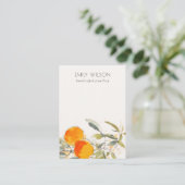 Boho Sinaasappel Fruitig Blank Sieraden Display Ho Visitekaartje (Staand voorkant)