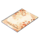 Boho sinaasappel Herfst verlaat gewoonte Notitieboek (Linkerzijde)