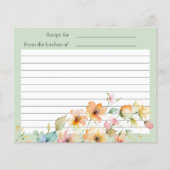  Boho Sinaasappel Roze Waterverf Wildbloemen (Voorkant)