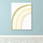 Boho Single Rainbow Wall art Decor Canvas (Insitu (Houten vloer))