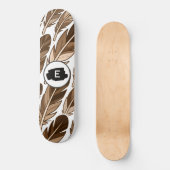 Boho Skateboard - Monogramme personnalisé avec Bro (Recto)