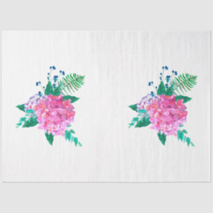 Boho Skull and Flowers Series Design 11 Tissuepapier