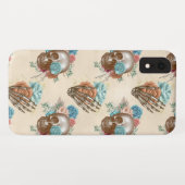 Boho Skull en Skeleton met Rozen Case-Mate iPhone Case (Achterkant (horizontaal))