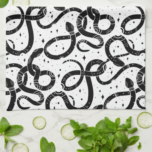 Boho-slangen Theedoek (Gevouwen)