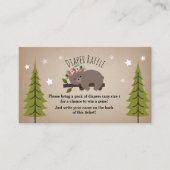 Boho Sleepy Beer Stars Luierloof Informatiekaartje (Voorkant)