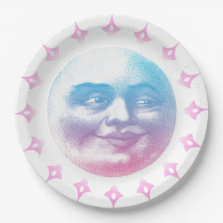 Boho Smiling Moon Papieren Bordje