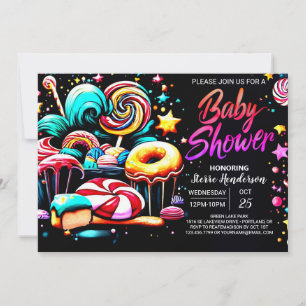 Boho Snoep Dreams bewerkbaar Baby shower Kaart