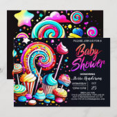 Boho Snoep Sweet Celebration Baby shower Kaart (Voorkant / Achterkant)