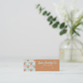 Boho Snowmen Bijoux Carte de visite (Debout devant)