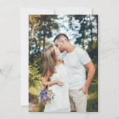 BOHO soft Flowers en Dragonflies Photo Wedding Kaart (Achterkant)