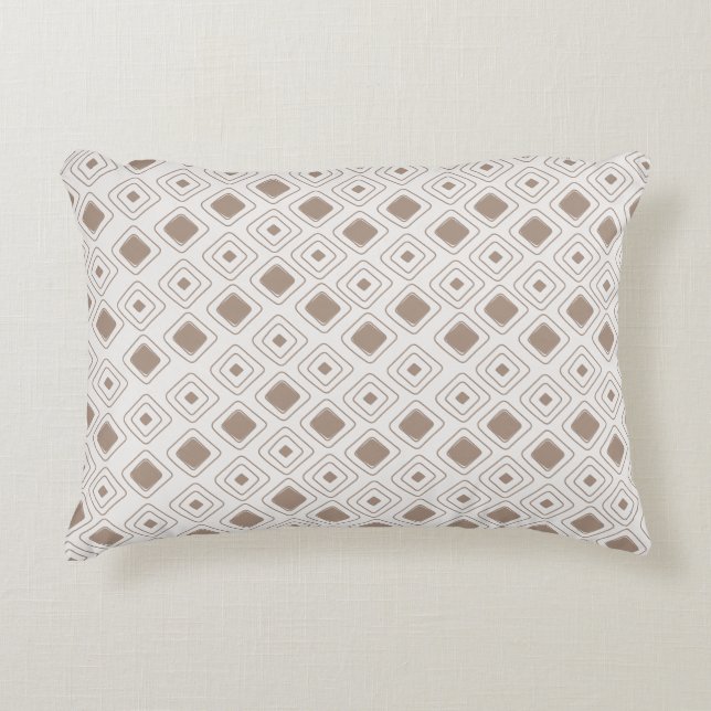 Boho Soft Neutral Tribal Geometrisch Azteeks Patro Accent Kussen (Voorkant)