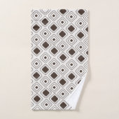 Boho Soft Neutral Tribal Motif Aztèque géométrique (Serviette à main)