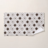 Boho Soft Neutral Tribal Motif Aztèque géométrique (Serviette à main)