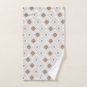 Boho Soft Neutral Tribal Motif Aztèque géométrique (Serviette à main)