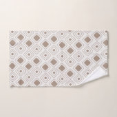 Boho Soft Neutral Tribal Motif Aztèque géométrique (Serviette à main)