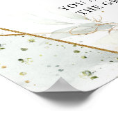 Boho soft roze rozen goud Kies een stoel aan beide Poster (Hoek)