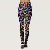 Boho Soirée Leggings Fleurs sauvages (Dos)