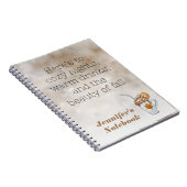 Boho sombre Automne thème chaud café Spiral Carnet (Côté Droit)