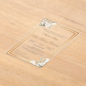 Boho Spaanse bruiloft acryl uitnodiging Acryl Uitnodigingen (Laagn)