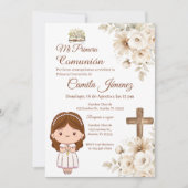 Boho Spanish First Holy Communion Kaart (Voorkant)