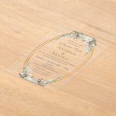 Boho Spanish Wedding Acrylic Invitation (Poser)